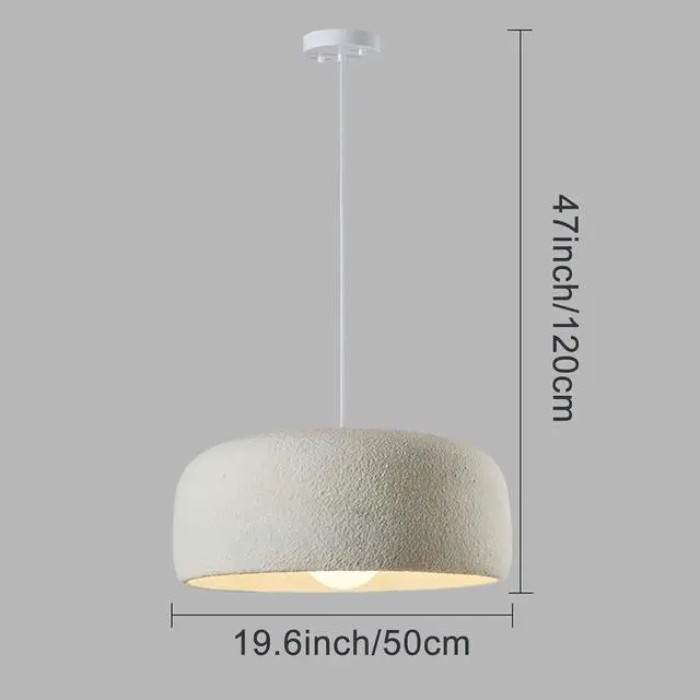 Alt view image 7 of 7 - Industrial Kitchen Island Pendant Light Fixture Japanese Wabi-Sabi Resin Pendant Light Modern E26 Ceiling Hanging Pendant lamp for Dining Room Hallway Bedroom Foyer Living Room Kitchen