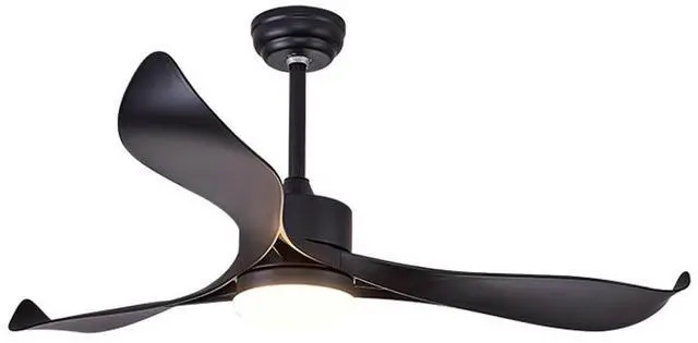 Main image of Black Ceiling Fan with Lights 3 Color Dimmable Ceiling Fan Light 52 Inch with Remote Fan Light Modern LED Indoor Ceiling Fan for Bedroom, Living Room, Kids Room
