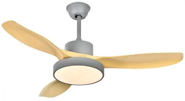 Main image of Modern Wood Ceiling Fan with Lights with Remote Indoor Smart Ceiling Fan LED 3 Color Bedroom Ceiling Fan 3-Blade 42 Inch Mute Ceiling Fan with Lights Outdoor Ceiling Fans for Patios