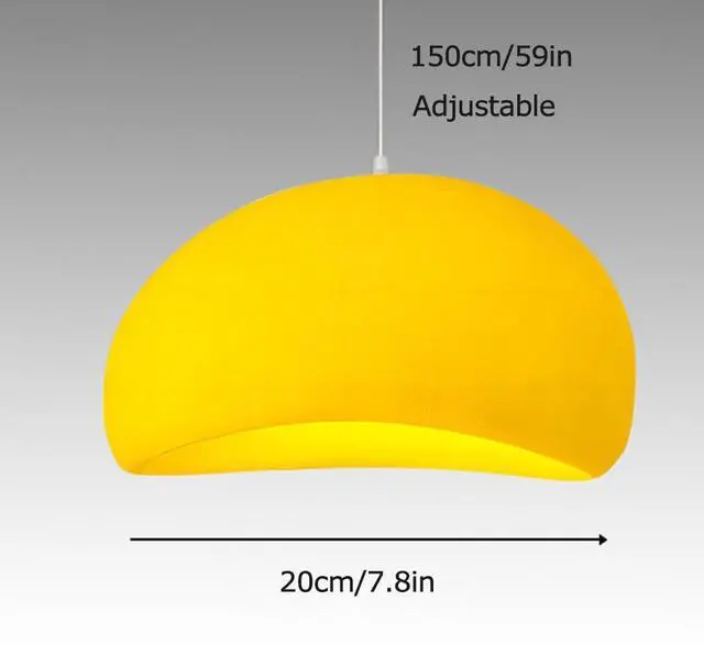 Alt view image 7 of 7 - Modern Wabi-Sabi Style Pendant Light 7.8inch polystyrene Japanese Hanging Light 1 Lights Farmhouse Industrial Pendant lamp Ceiling Hanging Lamp for Kitchen Island Bedroom Dining Lighting