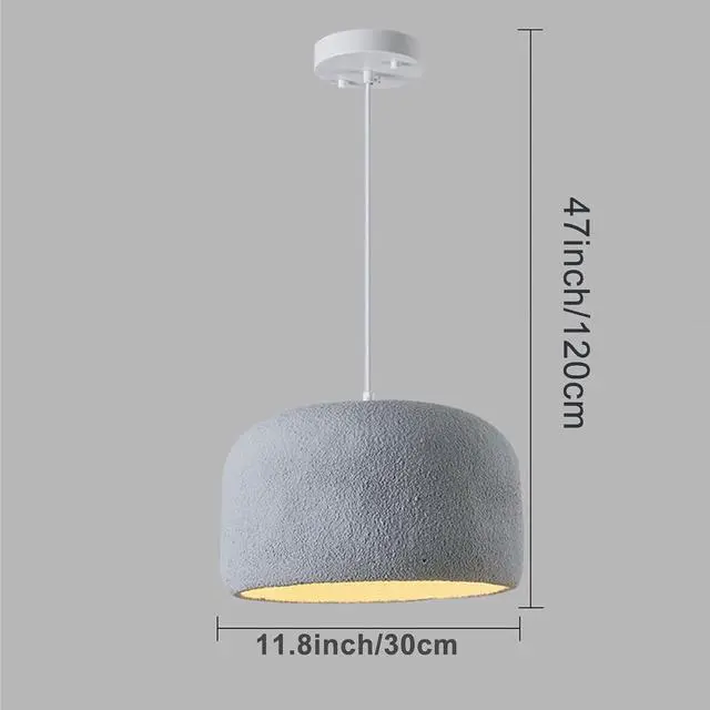 Alt view image 5 of 5 - Industrial Kitchen Island Pendant Light Fixture Japanese Wabi-Sabi Resin Pendant Light Modern E26 Ceiling Hanging Pendant lamp for Dining Room Hallway Bedroom Foyer Living Room Kitchen