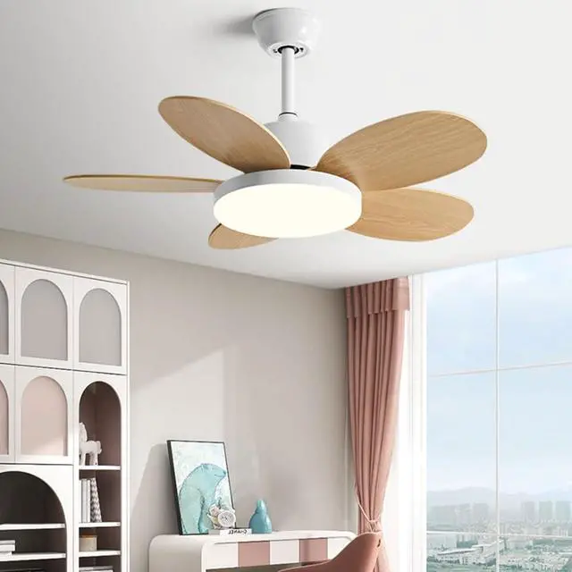 Alt view image 2 of 7 - Kids Room Ceiling Fan with Lights 36 inch Modern Ceiling Fan with Light and Remote Smart 6 Speed 3 Color Dimmable Ceiling Fans with Lights for Bedroom Living Room