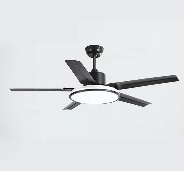 Main image of Simple Ceiling Fan with Lights Stainless Steel 42 Inch Low Profile Ceiling Fan with Light LED Dimmable Living Room Ceiling Fan Smart Ceiling Fans with Lights and Remote