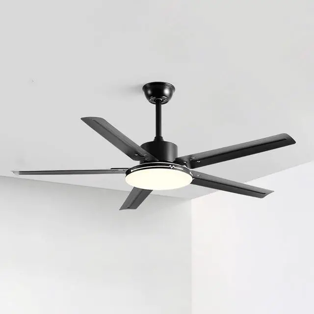 Main image of Stainless Steel Low Profile Ceiling Fan with Light 42 Inch Ceiling Fans with Lights and Remote Indoor Dimmable Smart Ceiling Fan Flush Mount Mute Ceiling Fan with Lights