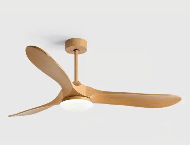 Main image of Imitation Wood 42 Inch Ceiling Fan with Lights Ceiling Fans with Lights and Remote 6 Speed Modern 3-Blade Fan Light LED Acrylic Bedroom Ceiling Fan Outdoor Ceiling Fans for Patios