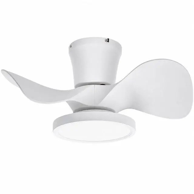 Main image of 22 inch Ceiling Fans with Lights, Low Profile Ceiling Fan with Light and Remote Control, Reversible, 3CCT, Noiseless, 3 Speed Large Air Volume Ceiling Fans for Kitchen Bedroom Dining Room