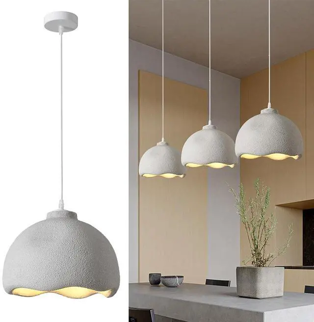 Main image of Modern Wabi-Sabi Pendant Light Fixture Industrial Bird Nest Shape Hanging Light 13.7inch Adjustable Ceiling Pendant lamp with E26 Base for Living Room Bedroom Kitchen