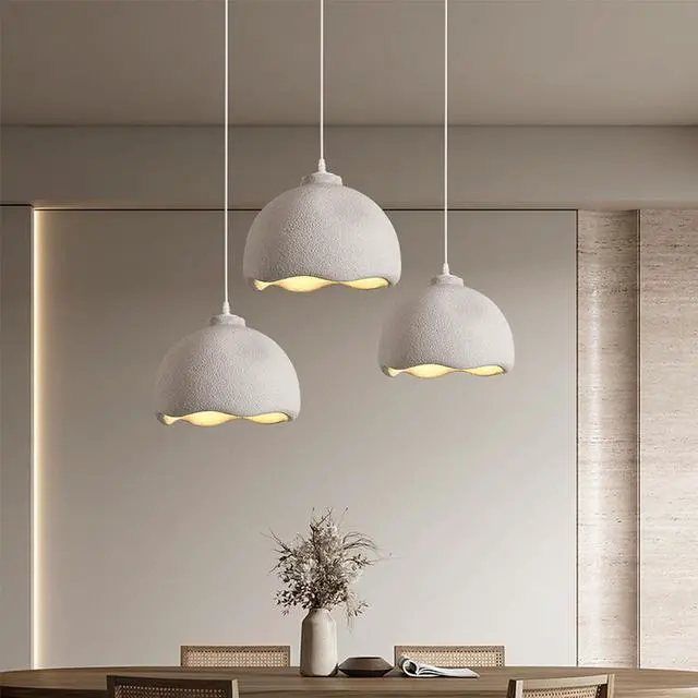 Alt view image 5 of 7 - Modern Wabi-Sabi Pendant Light Fixture Industrial Bird Nest Shape Hanging Light 13.7inch Adjustable Ceiling Pendant lamp with E26 Base for Living Room Bedroom Kitchen