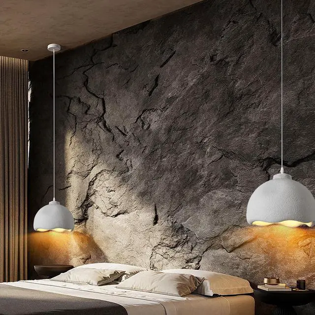 Alt view image 4 of 7 - Modern Wabi-Sabi Pendant Light Fixture Industrial Bird Nest Shape Hanging Light 13.7inch Adjustable Ceiling Pendant lamp with E26 Base for Living Room Bedroom Kitchen