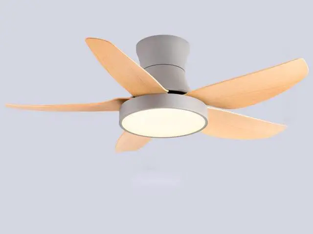 Main image of Modern Simple Ceiling Fan with Lights 5-Blade LED Dimmable Remote Ceiling Fan 46 Inch Kitchen Ceiling Fan with Lights Farmhouse Ceiling-Mounted Smart Ceiling Fan
