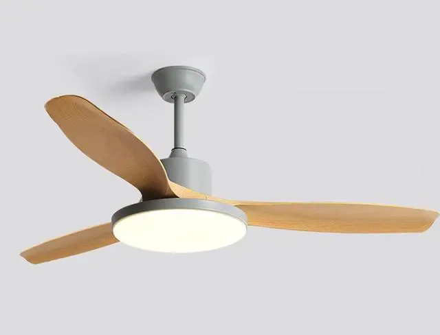 Main image of Modern LED Low Profile Ceiling Fan with Light 48 Inch Dimmable Smart Ceiling Fan with Light Indoor Mute Flush Mount Ceiling Fan Light Imitation Wood Ceiling Fans with Lights and Remote