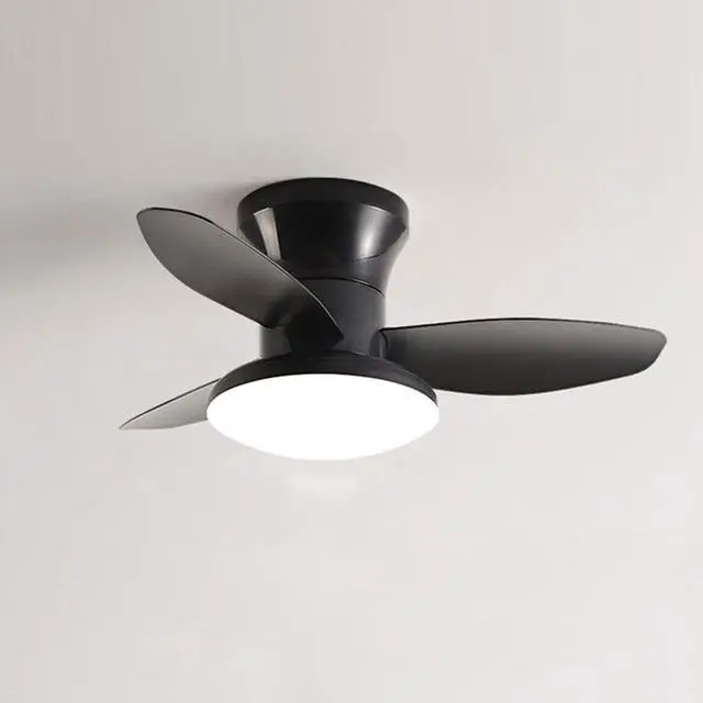 Main image of Small Modern Ceiling Fans with Lights 23.5 inch Flush Mount Ceiling Fan with Light and Remote 6 Speed 3 Color Reversible Smart Ceiling Fans for Bedroom, Living Room, Kids Room