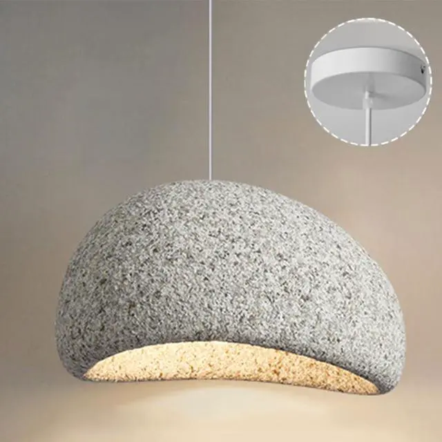 Main image of Pendant Light Fixture Japanese style Modern Bird's Nest Pendant Light high density polystyrene Industrial Hanging Light imitation stone E26 Ceiling Pendant lamp for Living Room Bedroom Kitchen