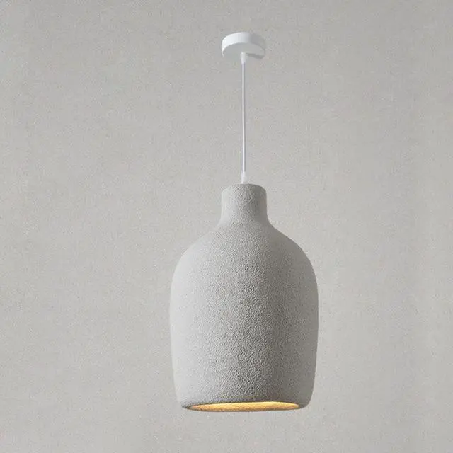 Main image of Industrial Indoor Pendant Lights 11.8 inch Japanese Style Modern Pendant Light Adjustable E26 Ceiling Hanging Light - Concrete Finish for Kitchen Island Bedroom Dining Lighting