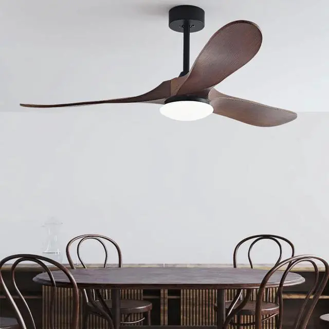 Alt view image 2 of 3 - Imitation Wood 42 Inch Ceiling Fan with Lights 3-Blade Dimmable Living Room Ceiling Fan Ceiling Fans with Lights and Remote Retro Farmhouse Ceiling Fan with Light