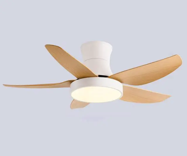 Main image of Modern Simple Ceiling Fan with Lights 5-Blade LED Dimmable Remote Ceiling Fan 46 Inch Kitchen Ceiling Fan with Lights Farmhouse Ceiling-Mounted Smart Ceiling Fan