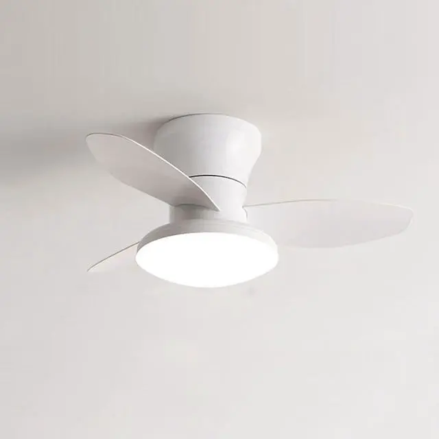 Main image of Small Modern Ceiling Fans with Lights 23.5 inch Flush Mount Ceiling Fan with Light and Remote 6 Speed 3 Color Reversible Smart Ceiling Fans for Bedroom, Living Room, Kids Room