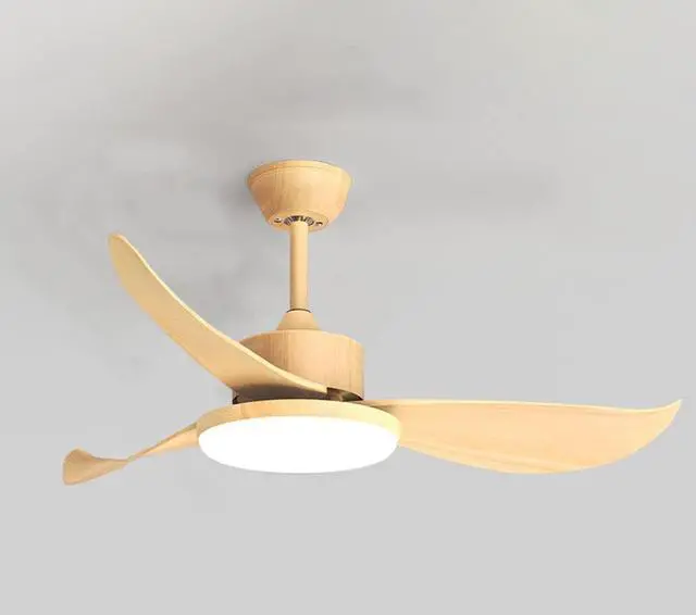 Main image of Imitation Wood Ceiling Fan with Lights Simple Ceiling Fans with Lights and Remote 45 inch LED Smart Ceiling Fan with Light Mute Outdoor Ceiling Fans for patios with Light