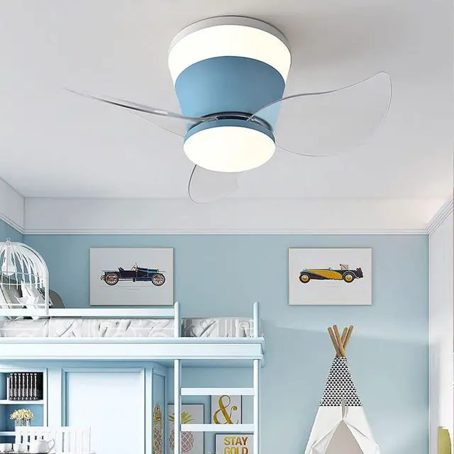 Alt view image 2 of 5 - Modern Flush Mount Ceiling Fan with Lights 23 Inch Ceiling Fans with Lights and Remote LED Mute Low Profile Ceiling Fan with Light Outdoor Ceiling Fans for Patios with Light