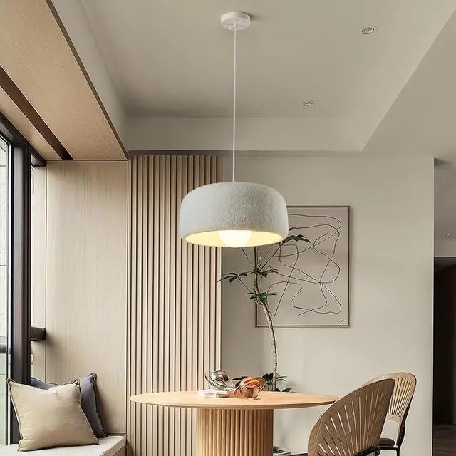 Alt view image 2 of 7 - Industrial Kitchen Island Pendant Light Fixture Japanese Wabi-Sabi Resin Pendant Light Modern E26 Ceiling Hanging Pendant lamp for Dining Room Hallway Bedroom Foyer Living Room Kitchen
