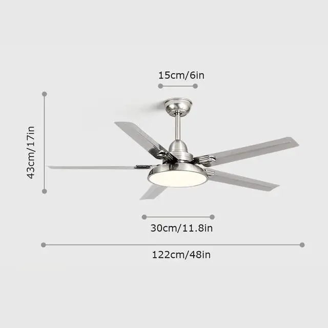 Alt view image 7 of 7 - Low Profile Smart Ceiling Fan Modern Flush Mount Bedroom Ceiling Fan 48 Inch Ceiling Fans with Lights and Remote 6 Speed 3 Color LED Living Room Ceiling Fan Outdoor Ceiling Fans for Patios