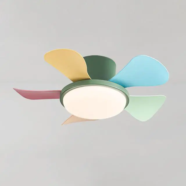 Main image of 29 inch Small Ceiling Fans with Lights Flush Mount Ceiling Fans with Lights and Remote Modern Low Profile Ceiling Fans for Bedroom Living Room with 3CCT 6-Speeds Quiet DC Motor