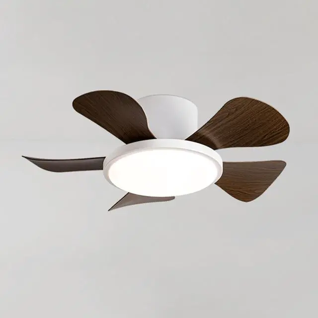 Main image of 29 inch Small Ceiling Fans with Lights Flush Mount Ceiling Fans with Lights and Remote Modern Low Profile Ceiling Fans for Bedroom Living Room with 3CCT 6-Speeds Quiet DC Motor