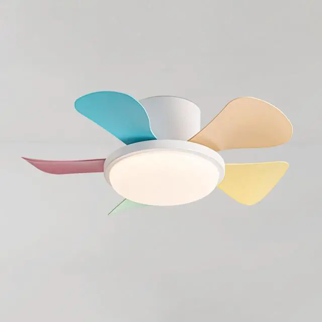 Main image of 29 inch Small Ceiling Fans with Lights Flush Mount Ceiling Fans with Lights and Remote Modern Low Profile Ceiling Fans for Bedroom Living Room with 3CCT 6-Speeds Quiet DC Motor