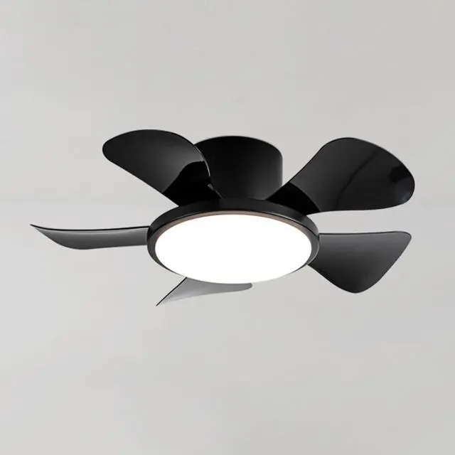 Main image of 29 inch Small Ceiling Fans with Lights Flush Mount Ceiling Fans with Lights and Remote Modern Low Profile Ceiling Fans for Bedroom Living Room with 3CCT 6-Speeds Quiet DC Motor