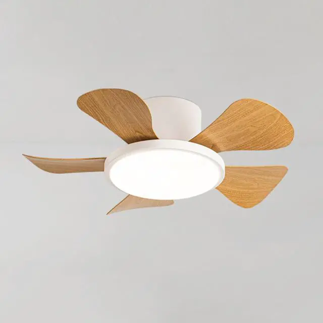 Main image of 29 inch Small Ceiling Fans with Lights Flush Mount Ceiling Fans with Lights and Remote Modern Low Profile Ceiling Fans for Bedroom Living Room with 3CCT 6-Speeds Quiet DC Motor