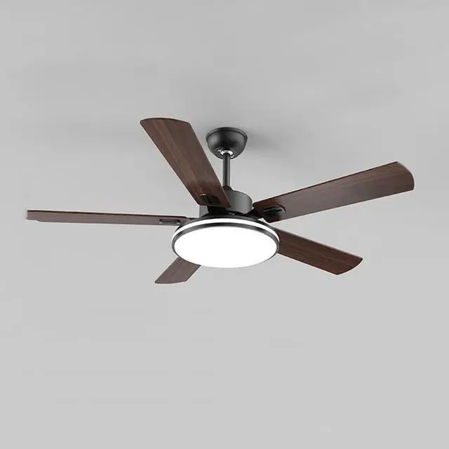 Main image of with Remote Mute Bedroom Ceiling Fan Modern Simple Ceiling Fan with Lights 6 Speed 3 Color Flush Mount Indoor Ceiling Fans Wood Ceiling Fans with Lights and Remote