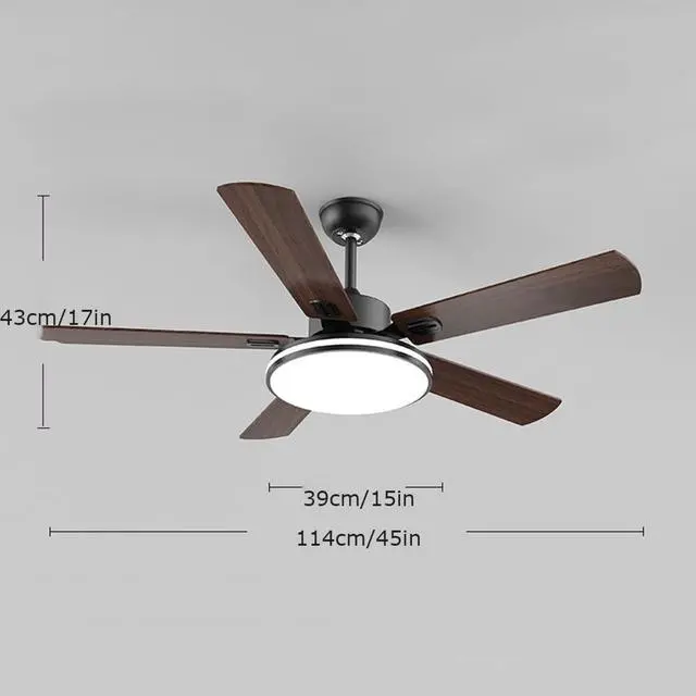 Alt view image 7 of 7 - with Remote Mute Bedroom Ceiling Fan Modern Simple Ceiling Fan with Lights 6 Speed 3 Color Flush Mount Indoor Ceiling Fans Wood Ceiling Fans with Lights and Remote