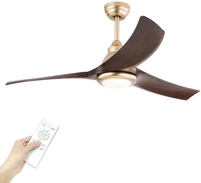 Main image of 52 Modern Ceiling Fans with Lights Indoor/Outdoor Ceiling Fans with Lights and Remote 3CCT, 6 Speed Reversible DC Motor, Reversible Blades, for Patio Bedroom Outdoor/Indoor