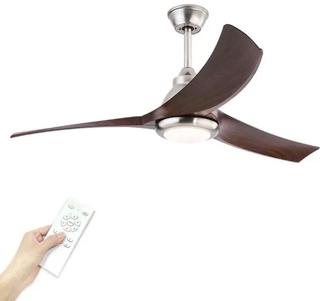 Main image of 52 Modern Ceiling Fans with Lights Indoor/Outdoor Ceiling Fans with Lights and Remote 3CCT, 6 Speed Reversible DC Motor, Reversible Blades, for Patio Bedroom Outdoor/Indoor