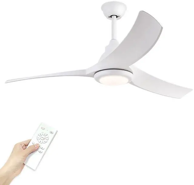 Main image of 52 Modern Ceiling Fans with Lights Indoor/Outdoor Ceiling Fans with Lights and Remote 3CCT, 6 Speed Reversible DC Motor, Reversible Blades, for Patio Bedroom Outdoor/Indoor