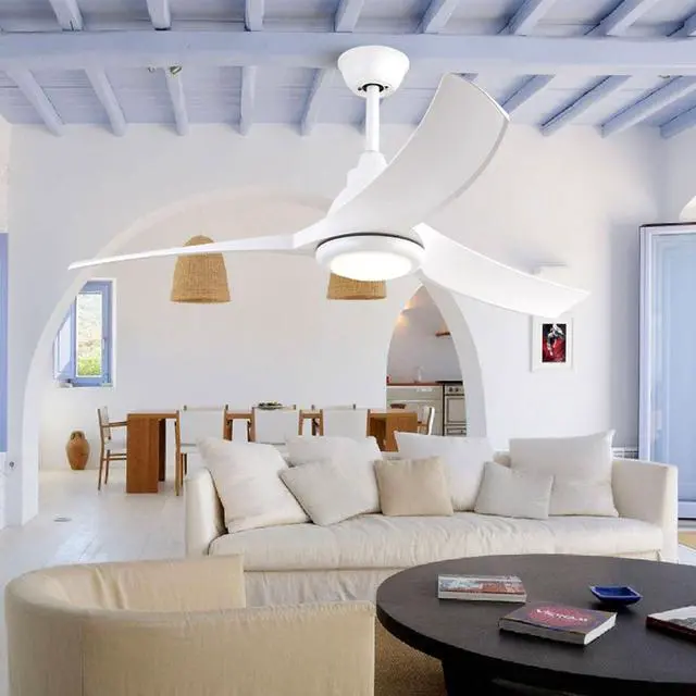 Alt view image 3 of 7 - 52 Modern Ceiling Fans with Lights Indoor/Outdoor Ceiling Fans with Lights and Remote 3CCT, 6 Speed Reversible DC Motor, Reversible Blades, for Patio Bedroom Outdoor/Indoor