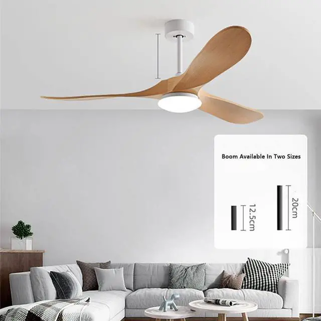 Alt view image 4 of 7 - Imitation Wood 42 Inch Ceiling Fan with Lights 3-Blade Dimmable Living Room Ceiling Fan Ceiling Fans with Lights and Remote Retro Farmhouse Ceiling Fan with Light