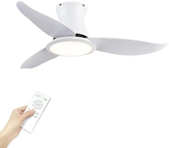 Main image of 36 inch Low Profile Ceiling Fans with Lights Flush Mount Ceiling Fan with Light and Remote Control, Reversible, 3CCT, Dimmable, Noiseless Modern Ceiling Fans for Bedroom Indoor/Outdoor Use