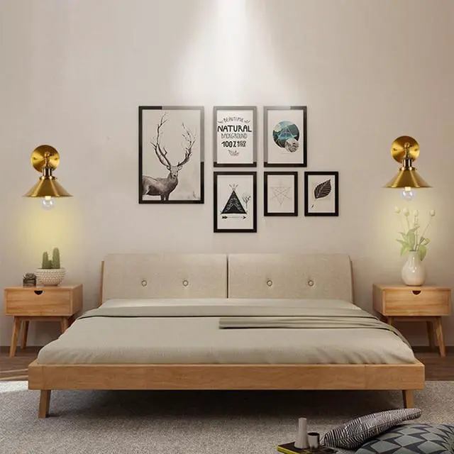 Alt view image 4 of 7 - Vintage Gold Porch Wall Light Fixtures, Gooseneck Wall Mount Wall Sconce Anti-Rust Waterproof Iron Outdoor Wall Lights Retro Farmhouse Gooseneck Wall Sconce for Porch, Garage, Patio