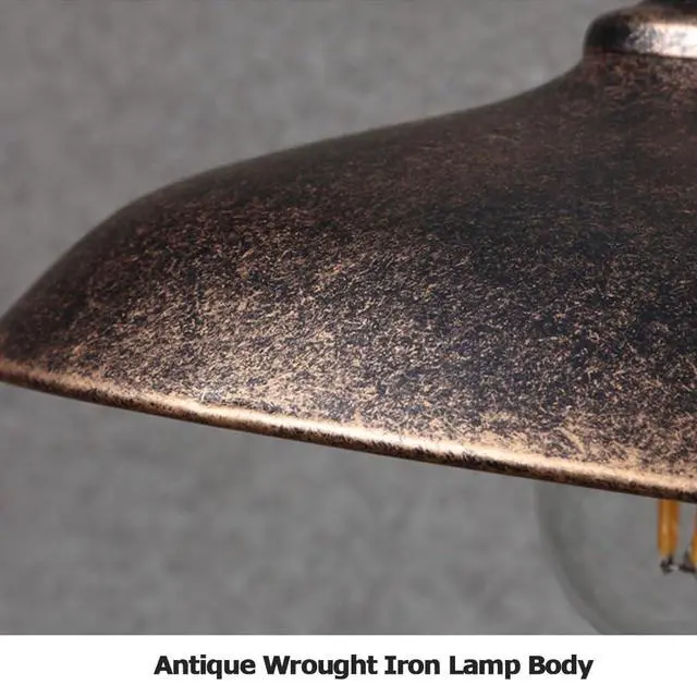 Alt view image 6 of 7 - American Retro Outdoor Wall Lights 9.8 Inch Iron Porch Wall Lighting Vintage Bronze Wall Mount Wall Sconce Farmhouse IP54 Waterproof Exterior Gooseneck Barn Light