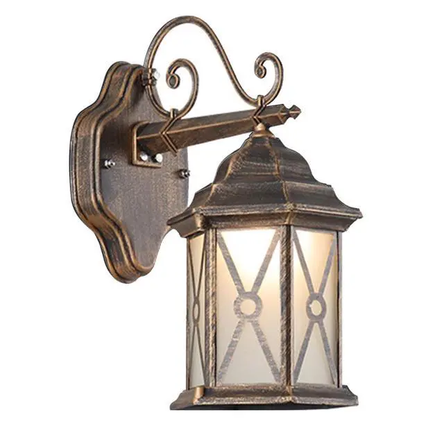Main image of Exterior Wall Sconce IP54 Waterproof Outdoor Wall Lantern Porch Light with Glass Shade & E26 Socket Aluminum Anti-Rust Outdoor Light Fixture for Garage Backyard