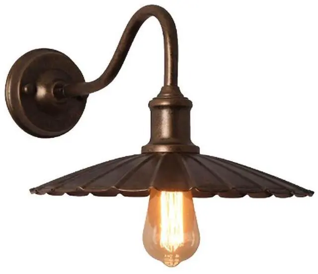 Main image of Outdoor Wall Lamp Vintage Porch Waterproof Wall Sconce 12 Inch Hardware Gooseneck Barn Light Wall Mount Farmhouse Exterior Wall Light Fixtures for Garage Patio Doorway