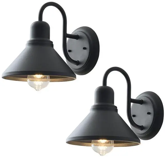 Main image of Outdoor Wall Sconce 8.2 Inch Vintage Gooseneck Barn Light Anti-Rust Waterproof Iron Porch Wall Lights Farmhouse Wall Mount Exterior Light Fixture for Garage Patio Doorway