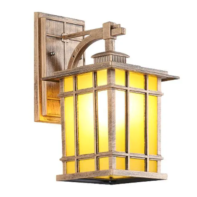 Main image of 12" Outdoor Wall Lantern Waterproof Anti-Rust Aluminum Porch Lights with Soft Light Glass Shade Vintage E26 Exterior Wall Light for Porch House Garage
