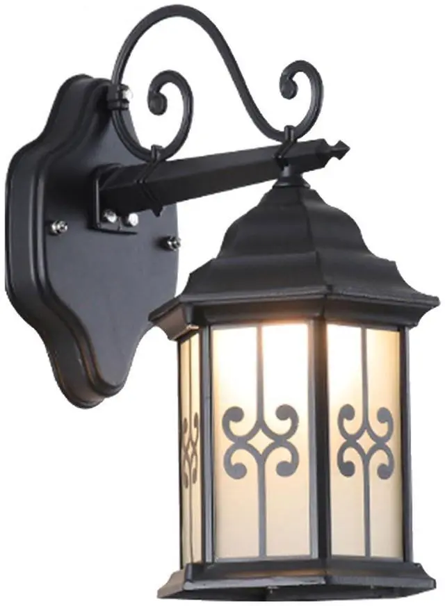 Main image of Outdoor Wall Light Fixtures Aluminum Vintage Exterior Wall Sconces IP65 Waterproof Anti-Rust Porch Lights with Soft Light Glass E26 Base for Patio Backyard Garage Doorway Front Door