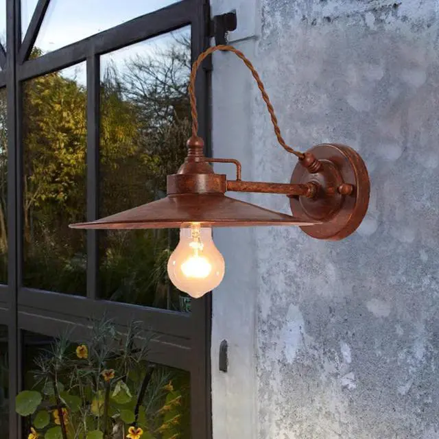 Alt view image 2 of 7 - American Retro Outdoor Wall Lights Bronze Waterproof Wall Sconce 12.5 Inch Farmhouse Wall Mount Exterior Light Fixture Outdoor Wall Lamp for Porch Garage Patio Doorway