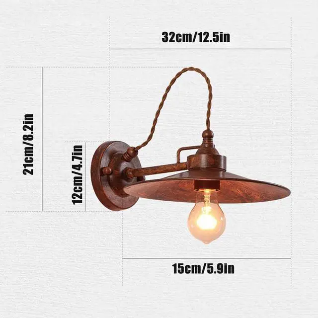 Alt view image 7 of 7 - American Retro Outdoor Wall Lights Bronze Waterproof Wall Sconce 12.5 Inch Farmhouse Wall Mount Exterior Light Fixture Outdoor Wall Lamp for Porch Garage Patio Doorway