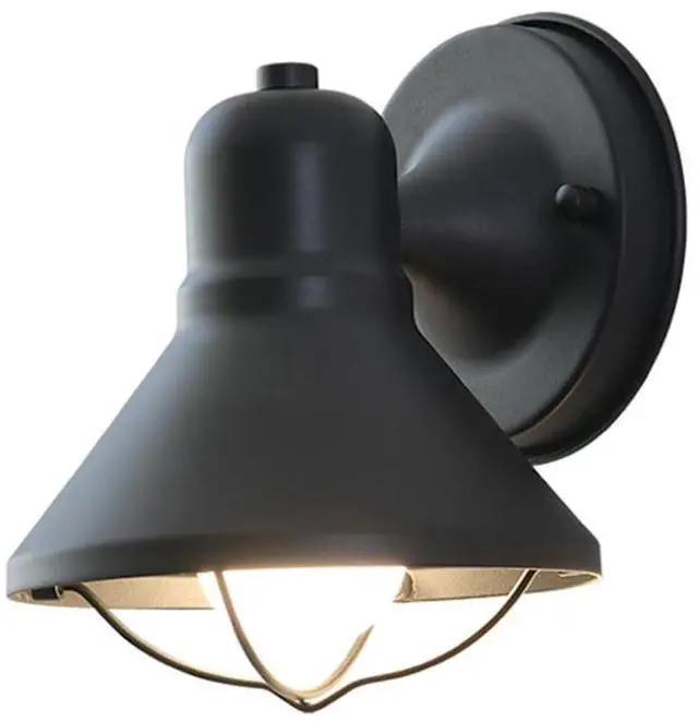 Main image of Waterproof Outdoor Wall Sconce Vintage Wall Mount Exterior Wall Lights Farmhouse Retro Porch Wall Light Black Iron Outdoor Lighting Luminaire Simple Doorway Garage Small Wall Lamp