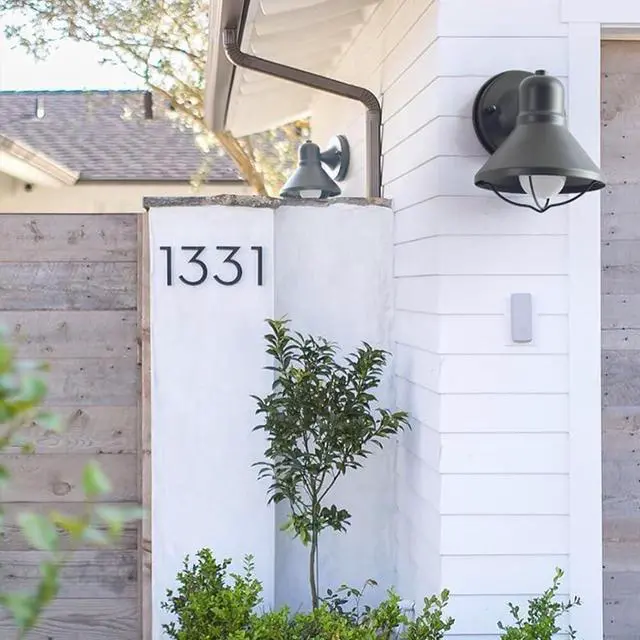 Alt view image 5 of 7 - Waterproof Outdoor Wall Sconce Vintage Wall Mount Exterior Wall Lights Farmhouse Retro Porch Wall Light Black Iron Outdoor Lighting Luminaire Simple Doorway Garage Small Wall Lamp
