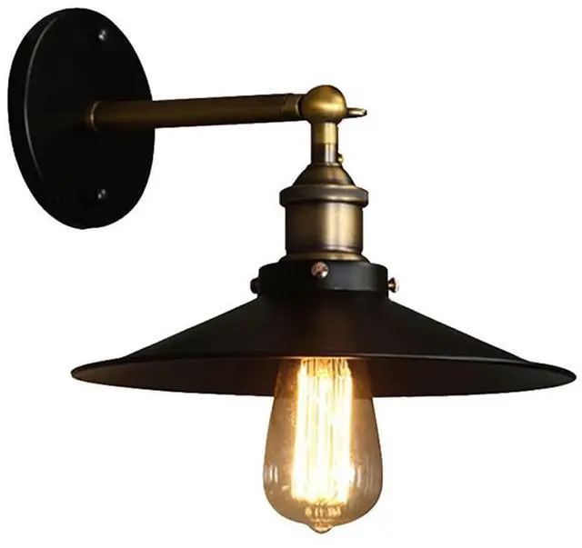 Main image of 8.2 Inch Outdoor Wall Lights Aluminum Anti-Rust Waterproof Gooseneck Barn Light Wall Mount Farmhouse Exterior Wall Sconce Vintage Porch Wall Light Fixtures E26/E27 Base, Black